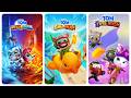 PLAY GAME! THREE 🎮🏃💨 Chasing the Panda! Hero Dash, Gold Run & Time Rush
