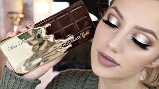 TOO FACED CHOCOLATE GOLD BAR PALETTE TUTORIAL | Jazzi Filipek