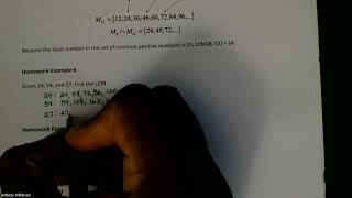 MATH 2113 Section 4-3 Greatest Common Divisor and Least Common Multiple - Part 2