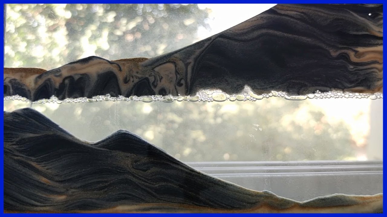 Sand ASMR by the window with sandpicture frame | relaxing and meditation time #25