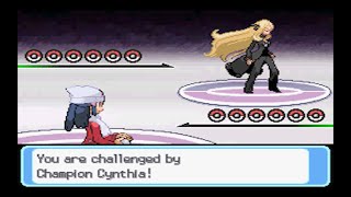 pokemon platinum vs cynthia after stark mountain