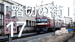 JRF 踏切の街17 EF65-2065 EF210-171 EH500-5 2次形 / JR Freight Railroad Crossing Town 17