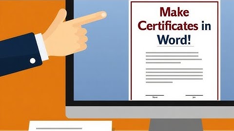 Making certificates in Microsoft word step by step & check the video description