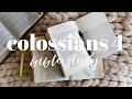 COLOSSIANS 4 | BIBLE STUDY WITH ME