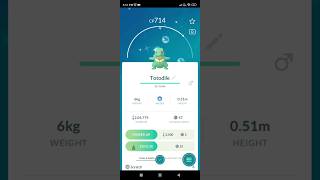 High IV Shiny Totodile Caught in Pokémon GO! 🌊✨ #pokemongoshiny #shinypokemon #pokemongo #shiny