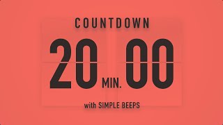 Celebrity 20 Minute Countdown Timer ⏳ Flip Clock with Chime Alerts 🧡🔊 Profile