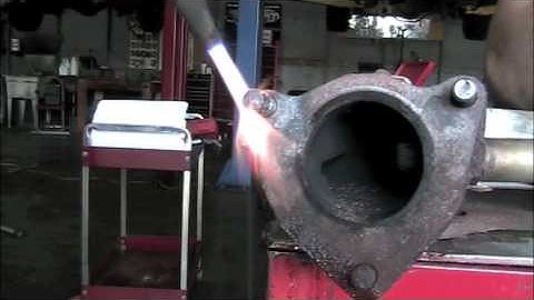 Removing broken exhaust studs