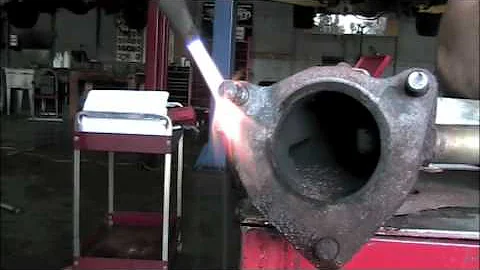 Removing broken exhaust studs