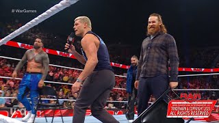 Cody Rhodes announces Randy Orton for WarGames - WWE RAW 11/20/2023