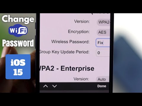 Change wifi Password from iPhone [How to on iOS 15]