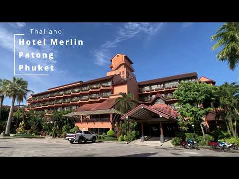 Patong Merlin Hotel, Phuket Thailand - December 2022.  4k 60fps.