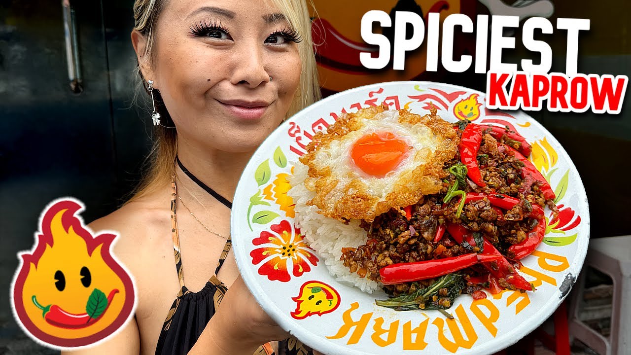 THE SPICIEST KAPROW DISH IN THAILAND!!! at Pedd Mark #RainaisCrazy