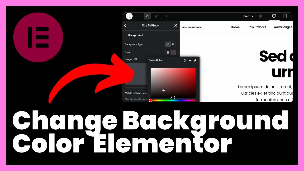 How to Change Background Color in WordPress Elementor - YouTube