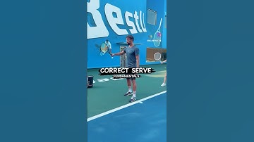 CORRECT SERVE - 5 STEPS!    #tenfitmen #tennispro #tennistips #tennisserve #tenniscoach #tennisgame