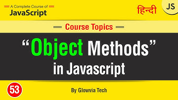 Object Method in JavaScript || Objects Function Tutorial in Hindi/Urdu