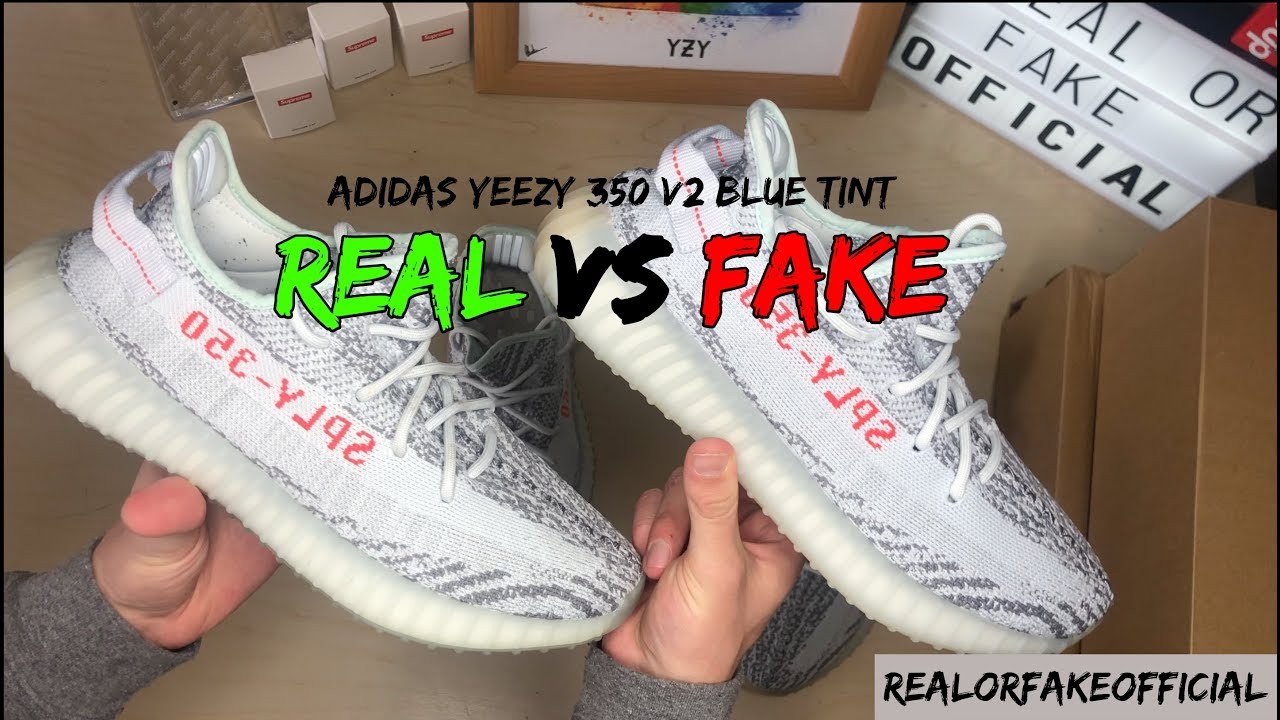 ADIDAS YEEZY BOOST V2 BLUE TINT COMPARISON REAL VS YouTube
