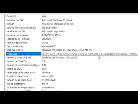 Como Saber El Modelo De Mi Laptop - Windows 7/8/10 - YouTube