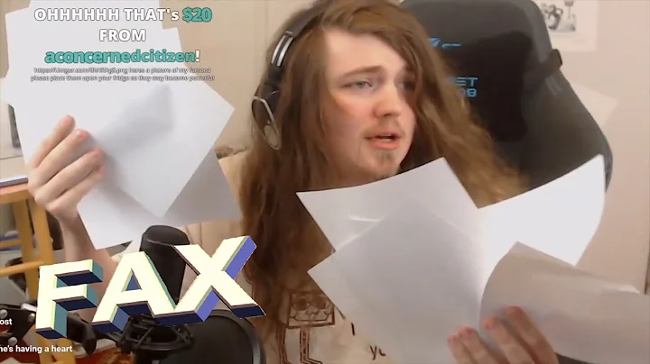 I let my twitch chat donate through a fax machine ...