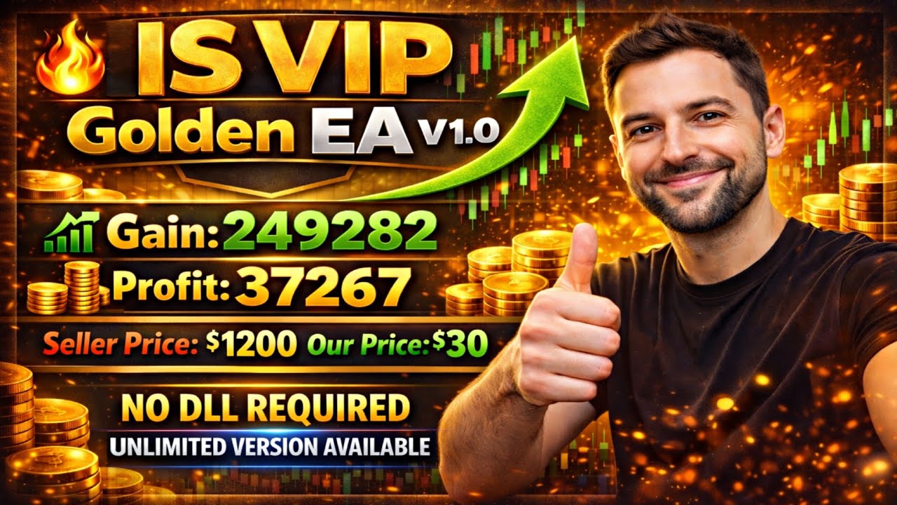 IS VIP Golden EA V1.0 – Premium Gold Trading Expert Advisor (MT4)