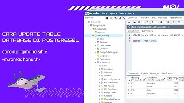 Cara Update Mengubah Table Database Di Postgresql 2023