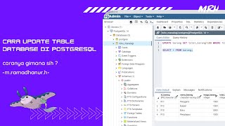 Cara Update Mengubah Table Database Di Postgresql 2023