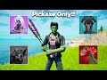 Eliminating All Mythic Bosses & Wildlife Using Only A Pickaxe Challenge in Fortnite