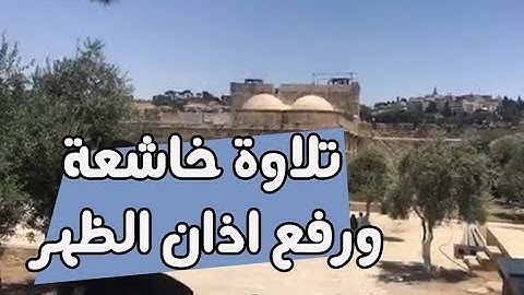 تلاوة للشيخ معروف الشريف ورفع اذان الظهر من المسجد الاقصى المبارك | 5-7-2019