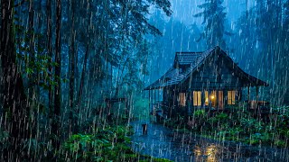 Rain Sounds for Sleep - Heavy Rain and Thunder on the Roof for Relaxation, Studying and Deep Sleep