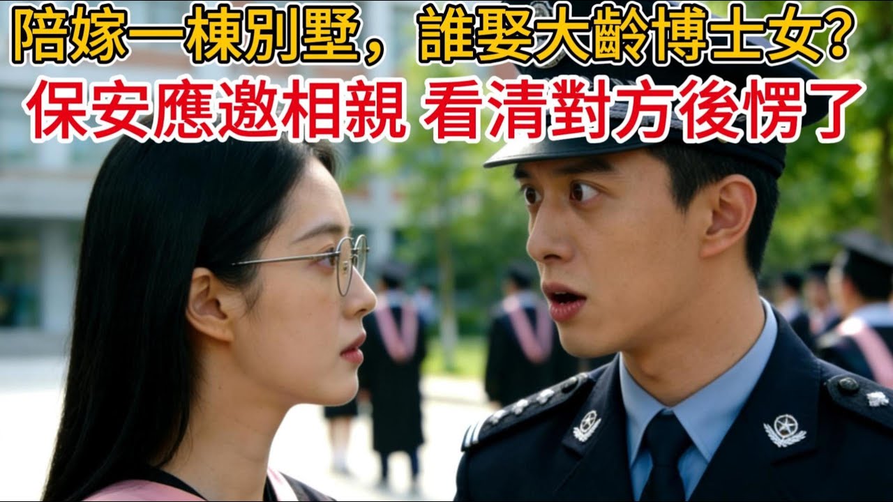 “陪嫁一棟別墅,誰娶大齡博士女?”,保安應邀相親,看清對方後愣了