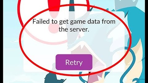 How to fix Failed to get game data from the server|Pokemon go