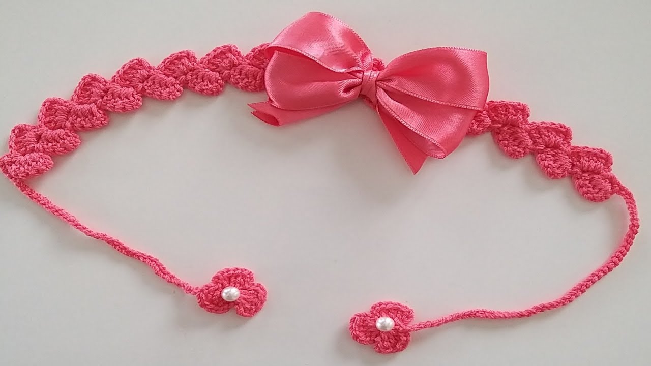 Bandana yapımı/sac bantı yapımı/tığ işi bandana