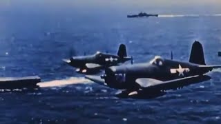 WW2 - Solomon, Gilbert and Marshall Islands Campaign [Real Footage in Color]