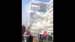 Пожар на Ленинского Комсомола в Рязани