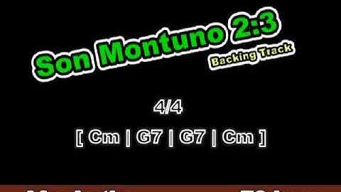 Son Montuno 2:3 Backing Track in C minor 70 bmp