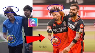 virat kohli photo editing picsart / photo background remove in picsart / making star