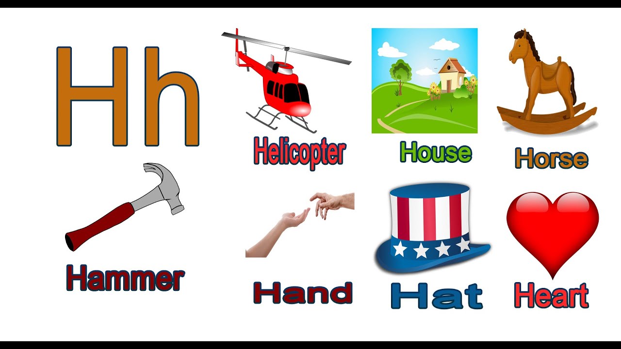 Letter H Words Words That Start with H Words with Alphabet H for
