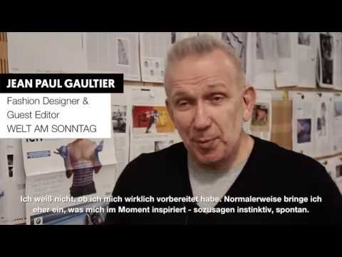 WELT AM SONNTAG im Fashion-Fieber: Jean Paul Gaultier macht Zeitung