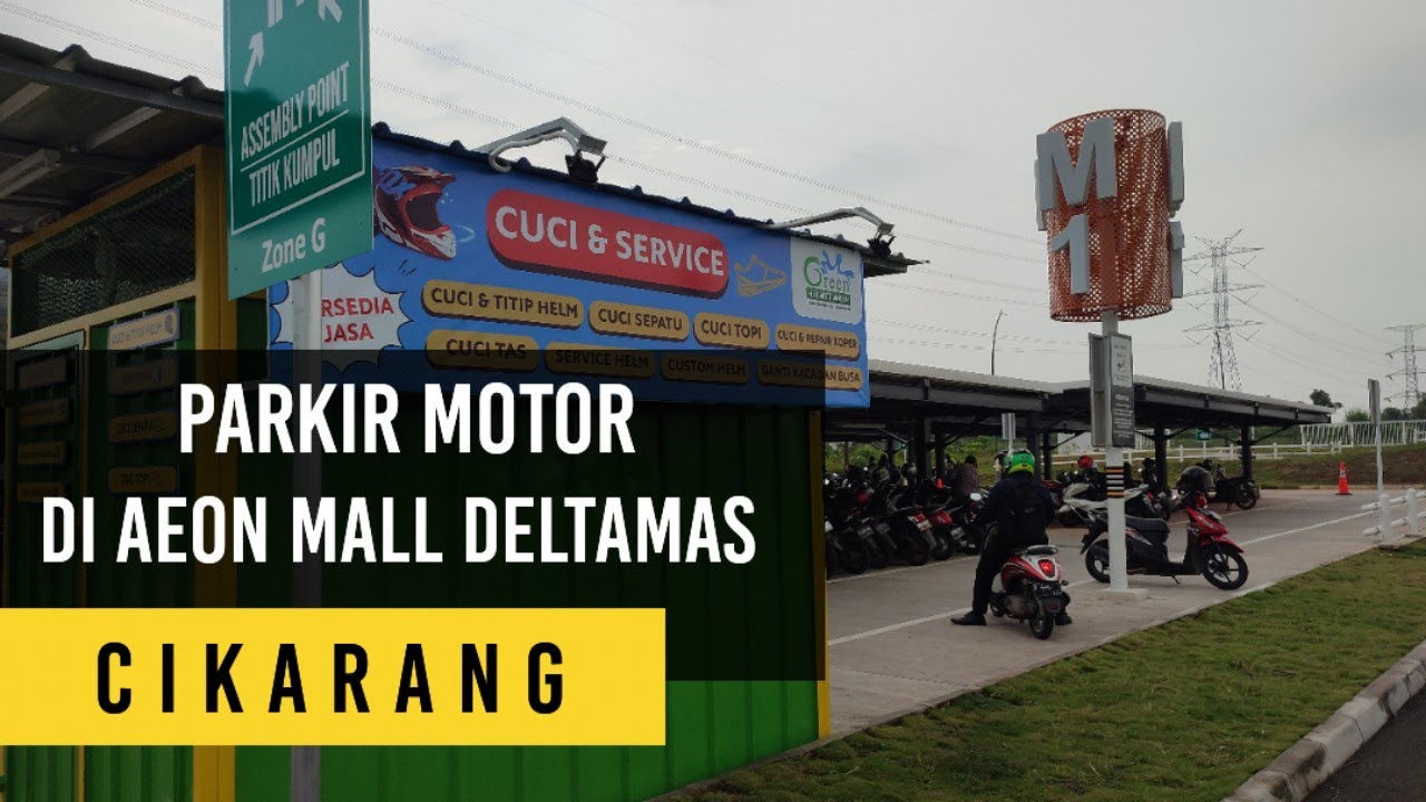 Parkir Motor di Aeon Mall Deltamas Cikarang
