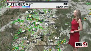 New Mexico to see another chance of showers before a hot weekend
