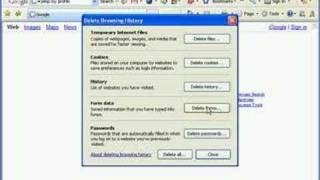 To clear search history in Internet Explorer screenshot 3