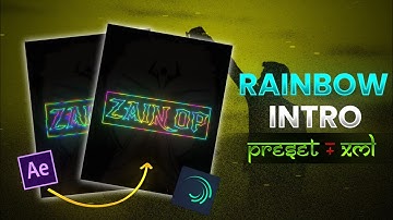 Glowing Rainbow Intro Xml Preset | Intro Preset Alight Motion | Text Effect Alight Motion | Text Xml