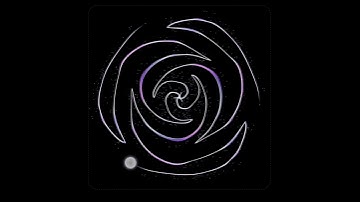 3d white and purple colour effect animation 3lear mirror