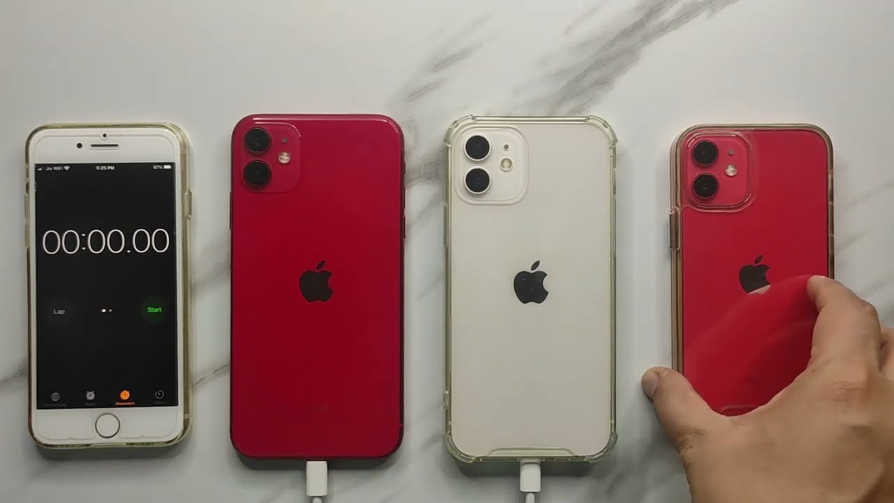 IPhone 11 Vs 12 Vs 12mini Battery Charging Test With 20Watt Fast IPhone 11 Vs 12 Vs 12mini Battery Charging Test With 20Watt Fast