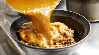 出汁がめっぽう旨い！八尾の超人気店 エビフライ丼 他「立喰いうどん 河内うどん」Japanese cuisine Street food