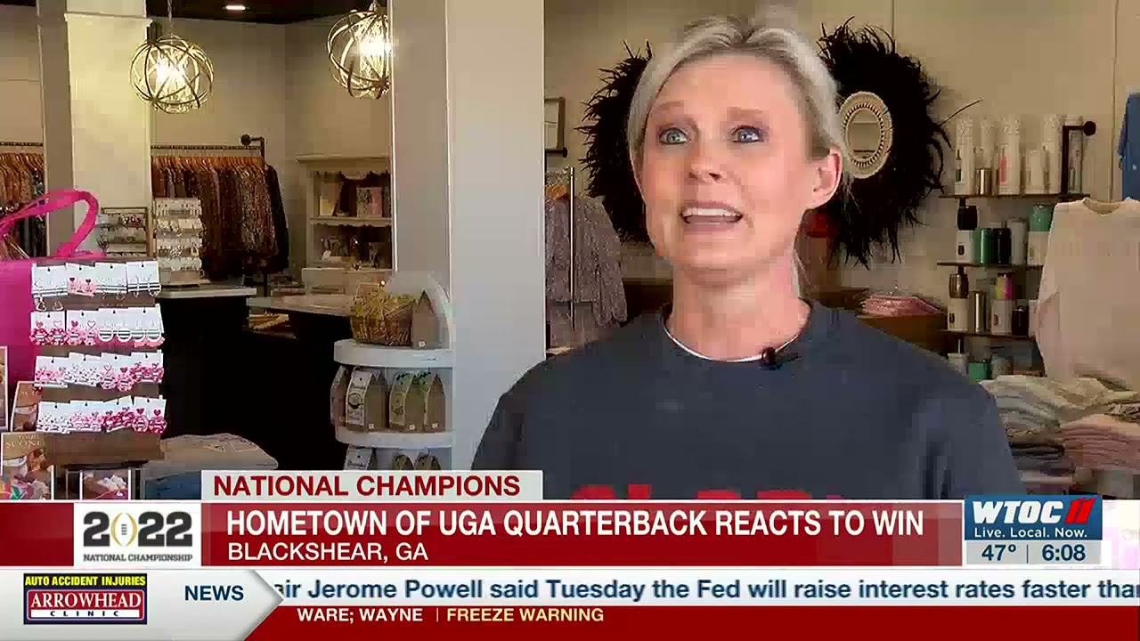 Stetson Bennett's Hometown Reacts to CFP Win