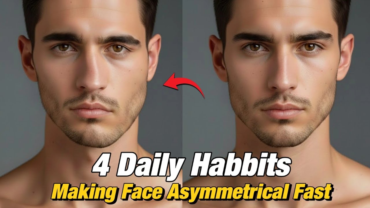 4 Daily Habbits Making Face Asymmetrical Fastly. 