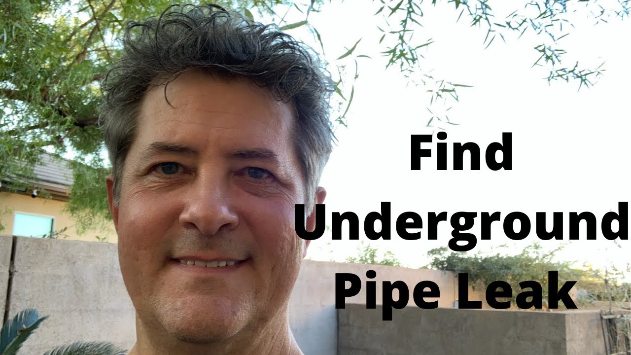 Find Underground Main Line Water Leak With DIY Tool YouTube