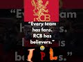 RCB Has No Fans… Only Believers ❤️🏏🔥