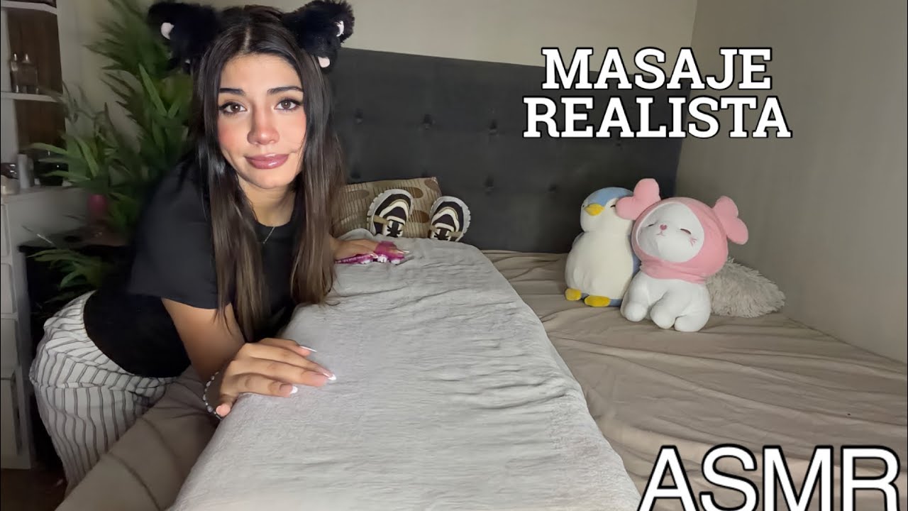 ASMR ESPAÑOL / Te HAGO un MASAJE REALISTA E INTENSO para TODO tu CUERPO ❤️‍🔥 dormirás en MINUTOS