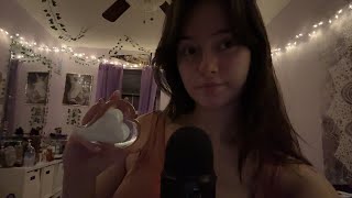 ASMR Glass Tapping🥂💅🏻 (Long nails, clicky whispers)